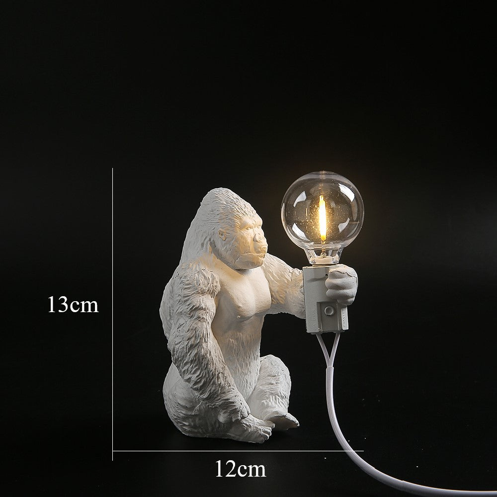 Lampe de table Gorilla Décoration intérieure Petite lampe de nuit