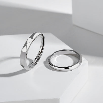 S925 Sterling Silber Ringe durch Licht reflektieren zeigen Überraschung Liebe Muster Oberfläche versteckt neuen Schmuck romantische Party Geschenk Hochzeit Verlobung