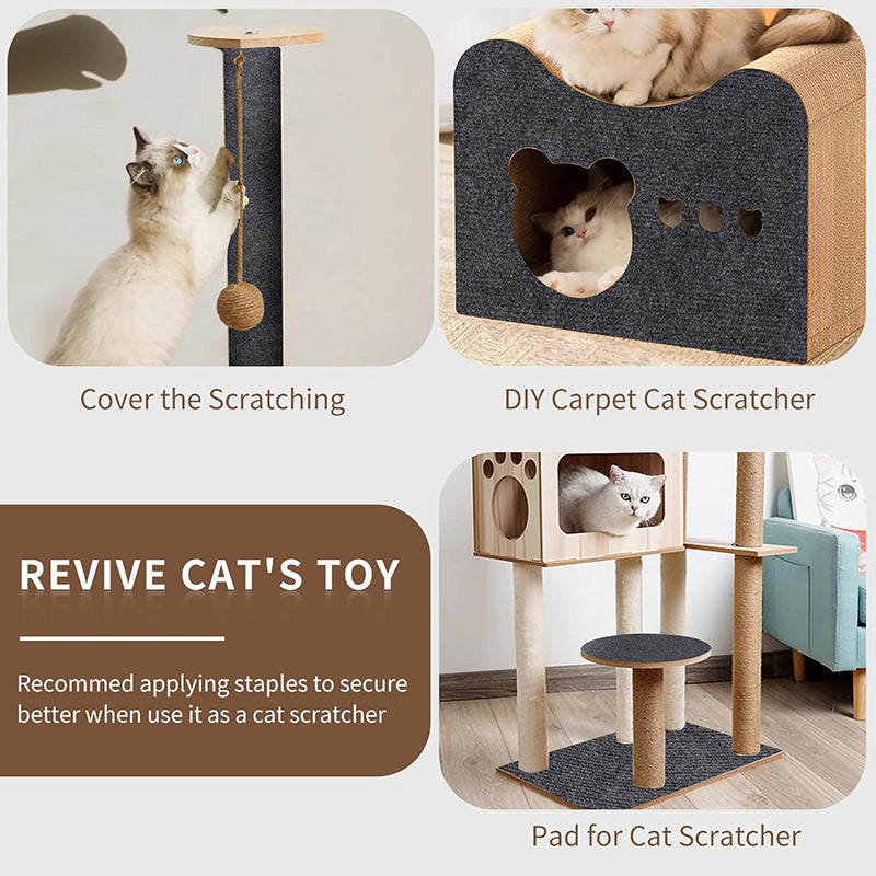 Self-adhesive Carpet Mat - Suitable for Cat Tree Rack and Sofa Protector