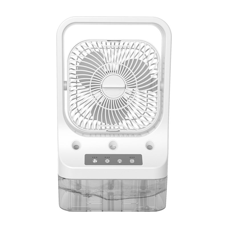 Ventilador de refrigeração doméstico usb recarregável cabeça ajustável refrigeração água refrigerado tanque ar condicionado ventiladores refrigerador de ar de baixo ruído