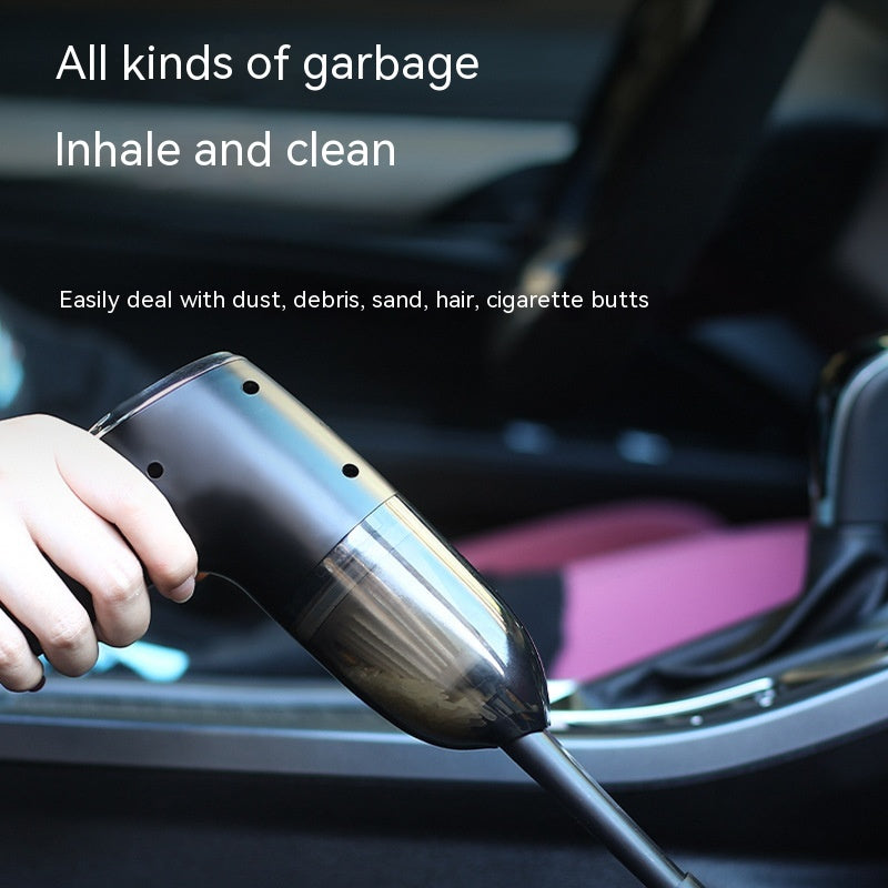 High-Power Car and Home Vacuum Cleaner - Versatile & Rechargeable