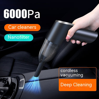 High-Power Car and Home Vacuum Cleaner - Versatile & Rechargeable