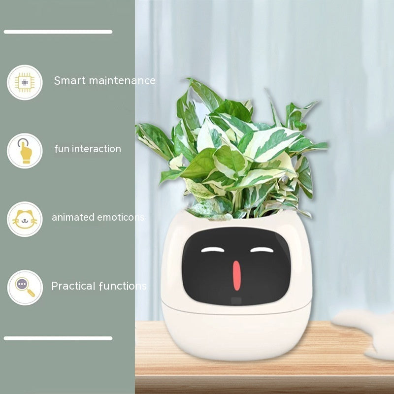 Pot de fleur intelligent – ​​Contrôle de l'expression faciale pour plantes d'intérieur