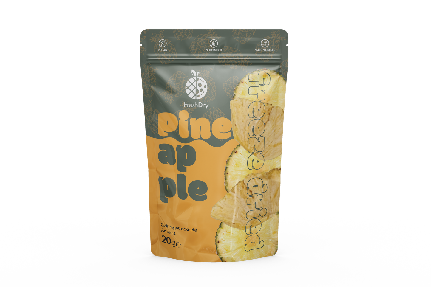 Freeze-Dried Pineapple Slices – 20g