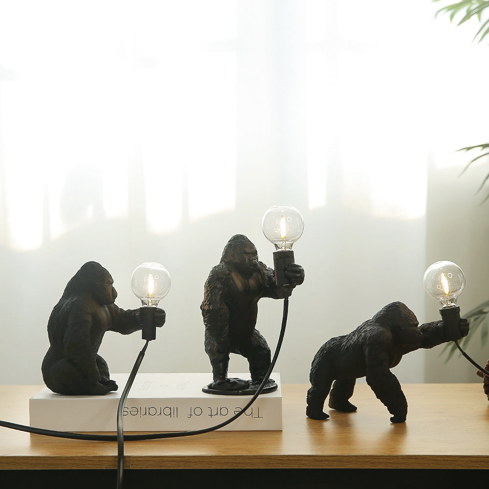 Gorilla Tischlampe Innendekoration Kleine Nachtlampe