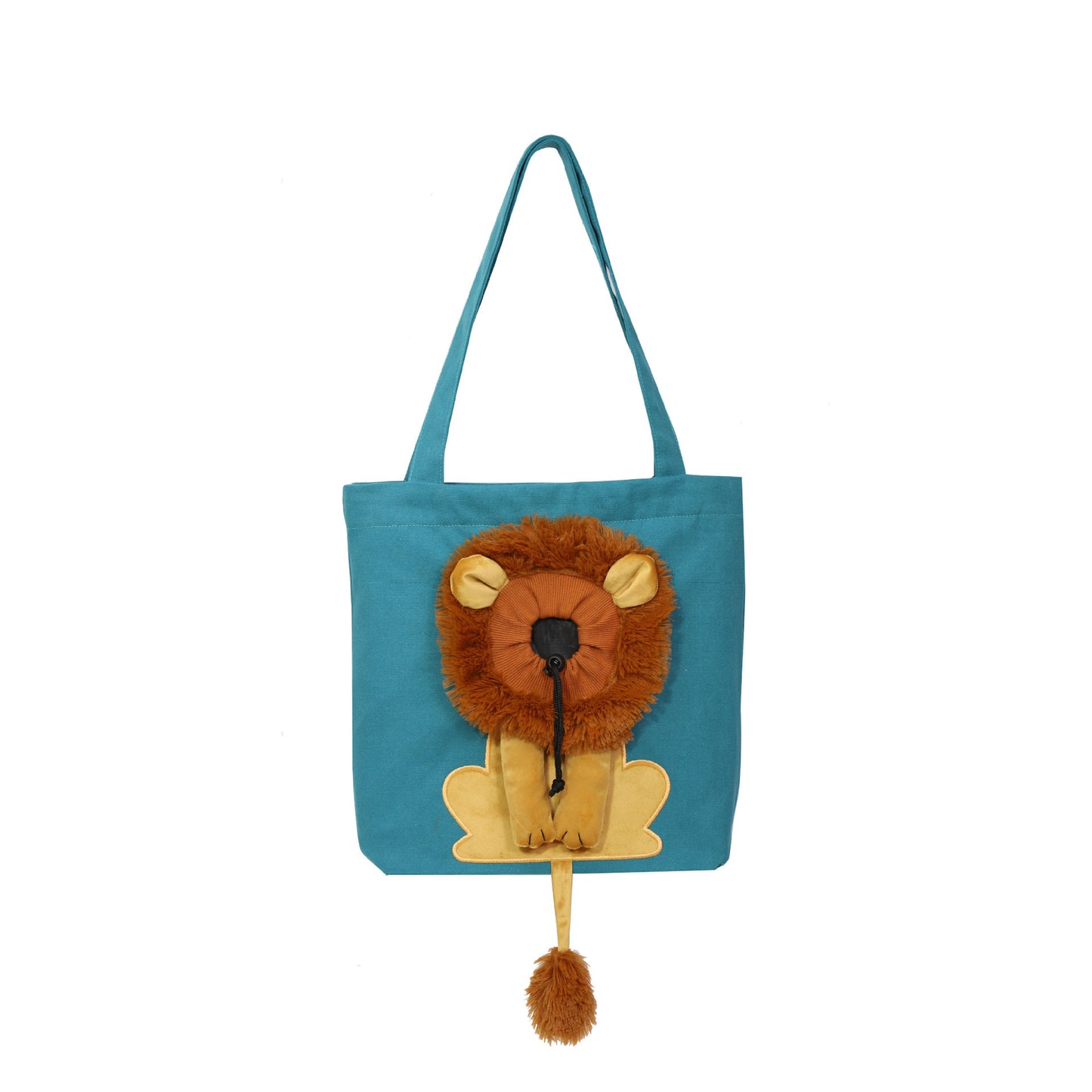 Lion-Themed Soft Pet Carrier – Portable & Breathable Travel Bag for Cats and Small Dogs