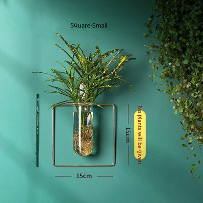 壁掛け水耕植木鉢 - 吊り下げ花瓶装飾