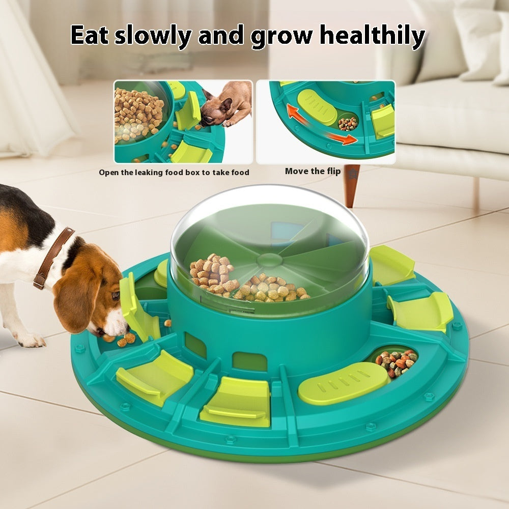 Brinquedo interativo de quebra-cabeça para cães - Melhoria de QI e alimentação lenta, adequado para animais de estimação de todos os tamanhos, jogo de animais de estimação de plástico não elétrico, nutritivo e adequado para dieta