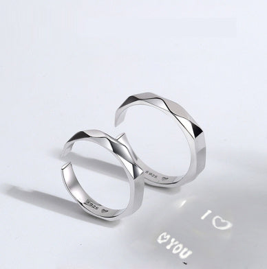 S925 Sterling Silber Ringe durch Licht reflektieren zeigen Überraschung Liebe Muster Oberfläche versteckt neuen Schmuck romantische Party Geschenk Hochzeit Verlobung