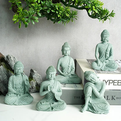 Il nuovo Buddha di pietra cinese crea decorazioni per la casa con ornamenti creativi