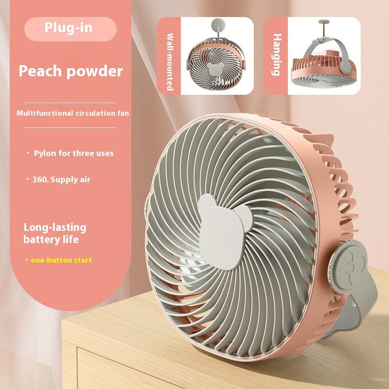 Ventilador USB portátil para dormitorio doméstico