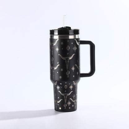 Vaso De Acero Inoxidable Con Pajita - Taza - Taza