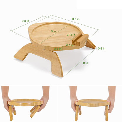 Bambus-Sofa-Tablett, Heimdekoration, tragbar, zusammenklappbar