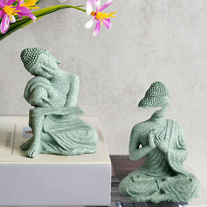 Nuevo Artesanía de Buda de piedra china, adorno creativo, decoración