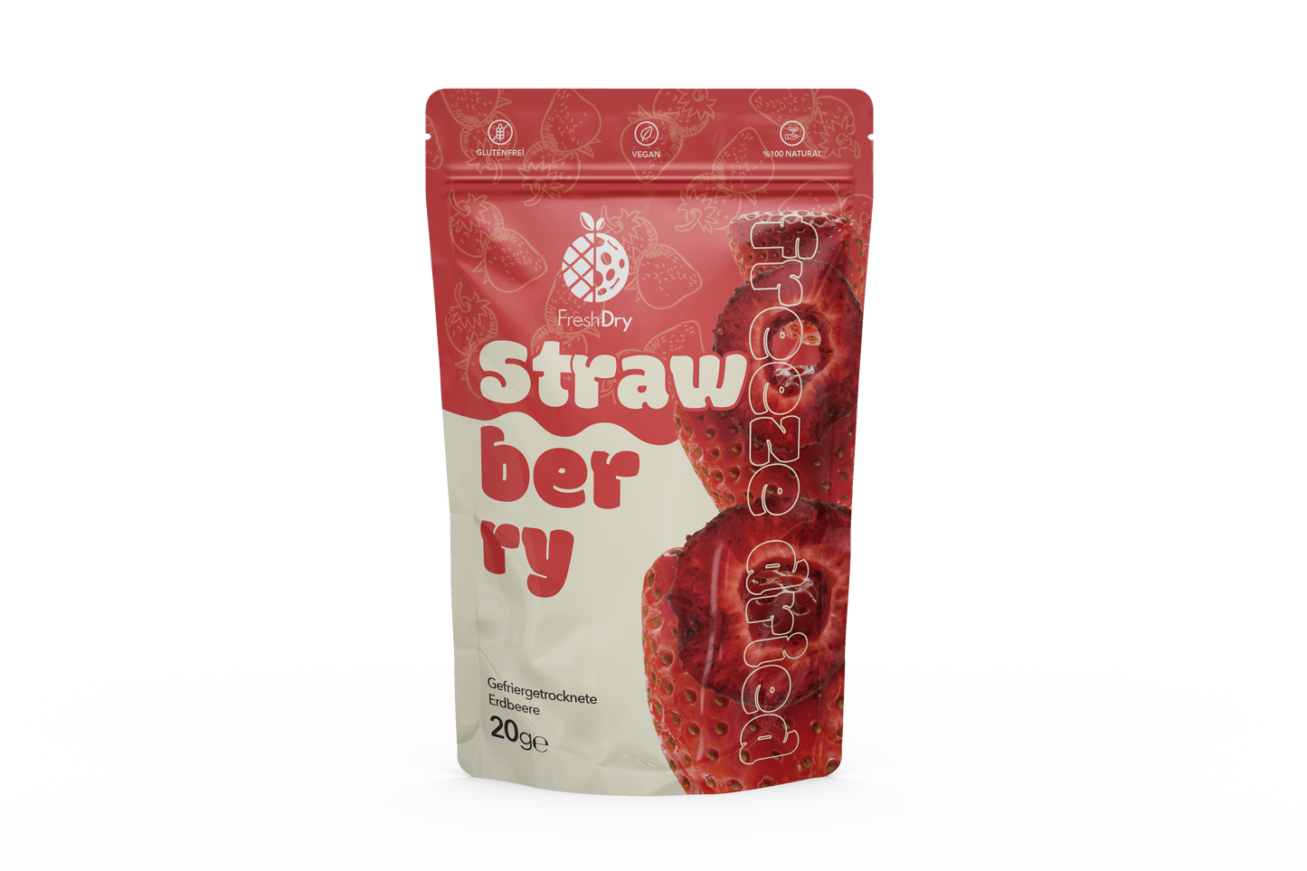 Freeze-Dried Strawberry Slices – 20g