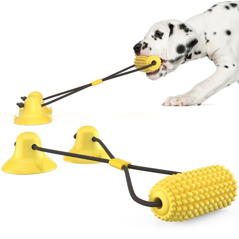 Suction Cup Corn Sound Floating On Water Dog Toy