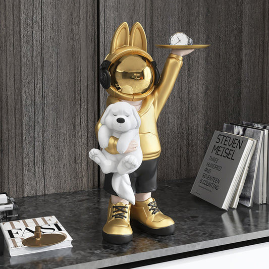 Astronaut Kaninchen Wohnzimmer Dekor Veranda TV Schrank Büro Desktop Dekor Geschenk