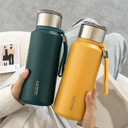 Portable Tea Separation Vacuum Tumbler with Strainer