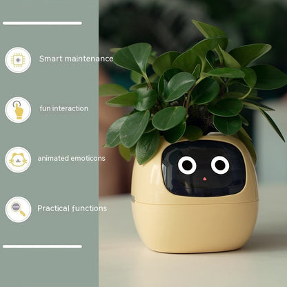 Pot de fleur intelligent – ​​Contrôle de l'expression faciale pour plantes d'intérieur