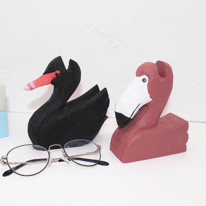 Marco de gafas de animales de madera maciza - Decoración retro creativa para el hogar