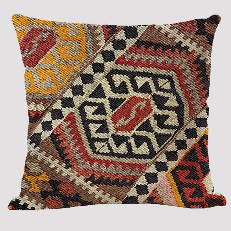 Almohada de lino bohemia estilo étnico